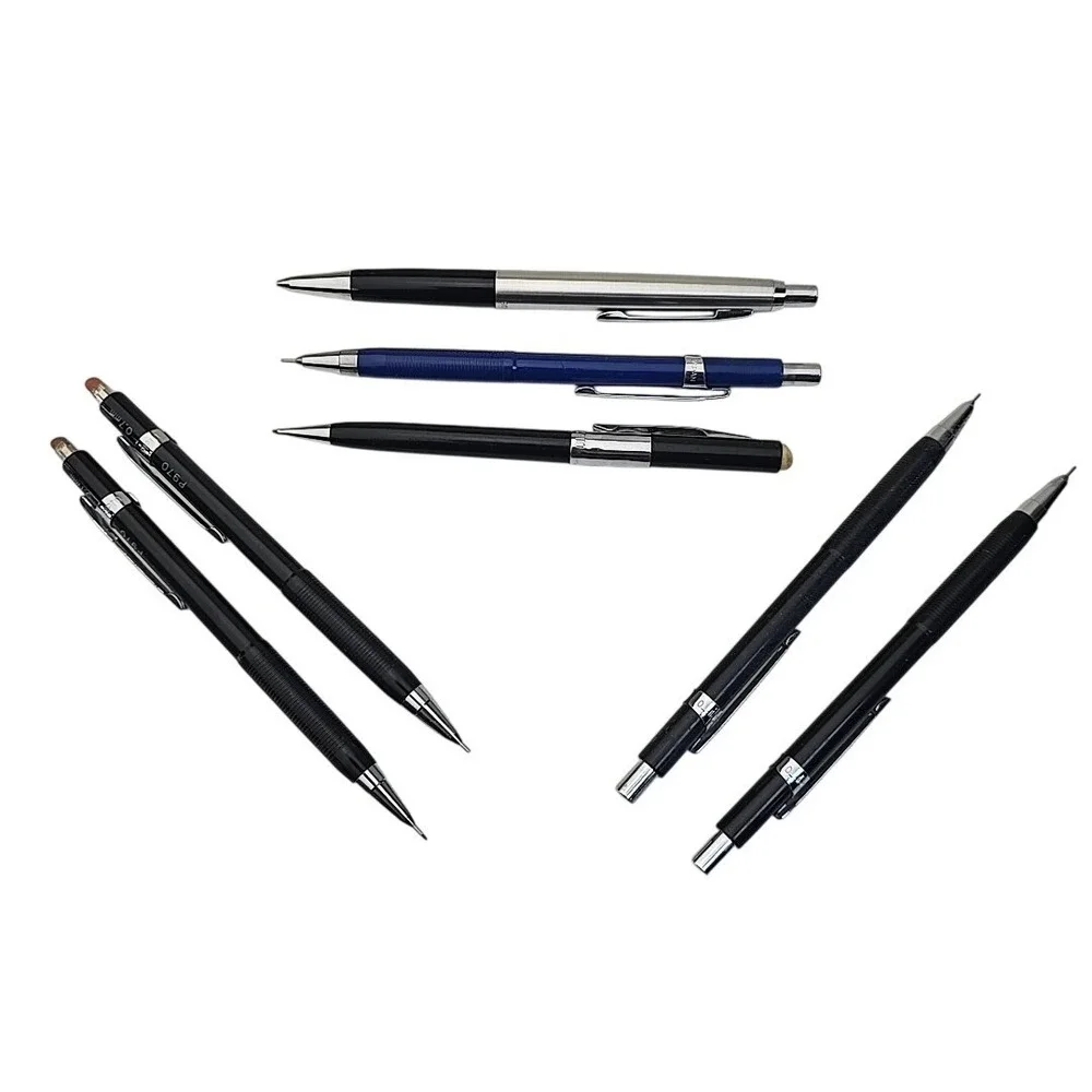 Scripto Vintage Mechanical Pencil P970 & P950 SET of (7) Japan Korea Twist Click